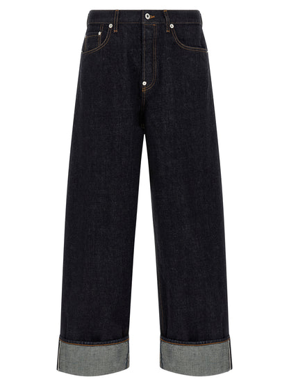 Jean droit Kenzo en coton bleu