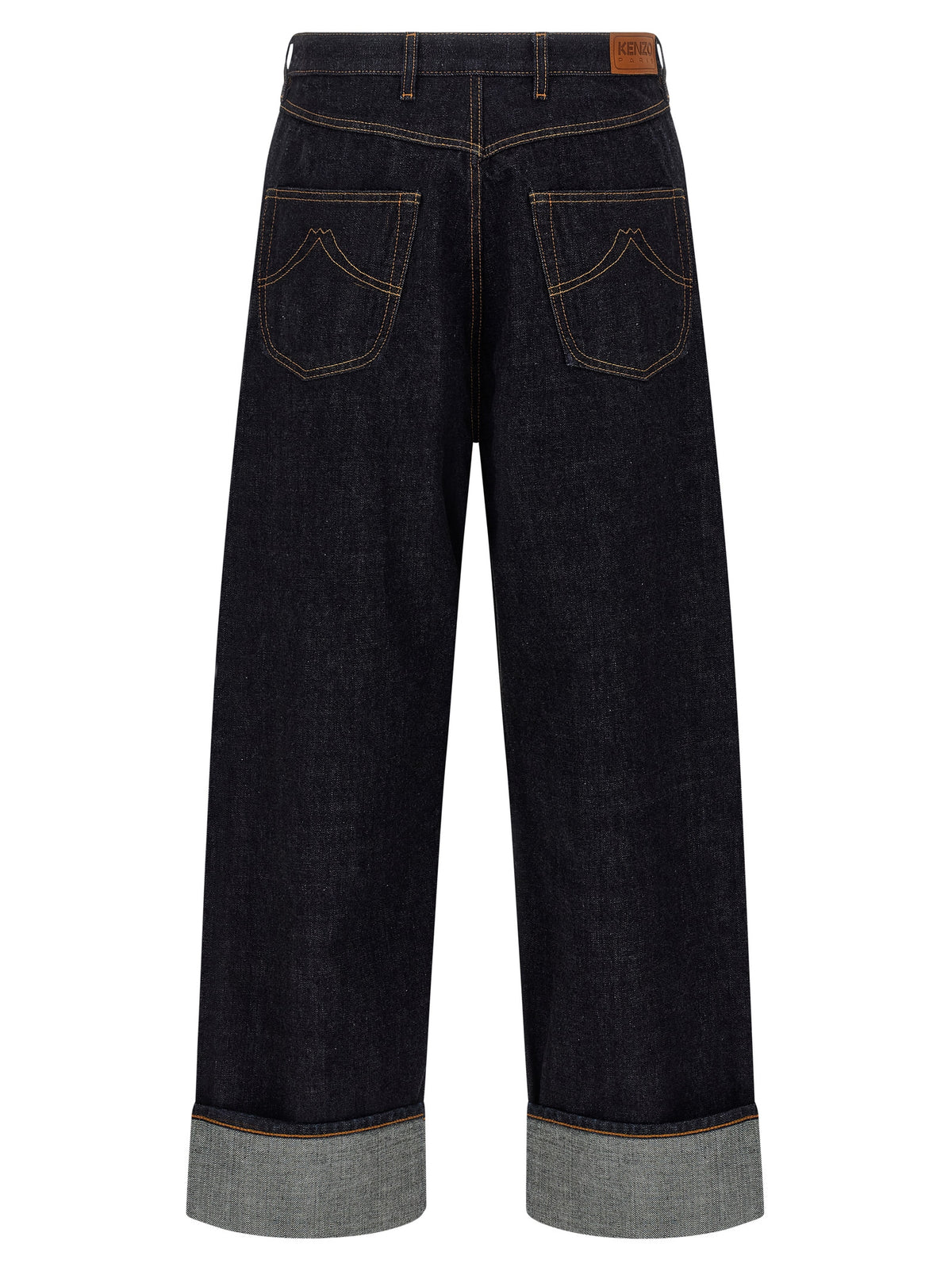 Jean droit Kenzo en coton bleu
