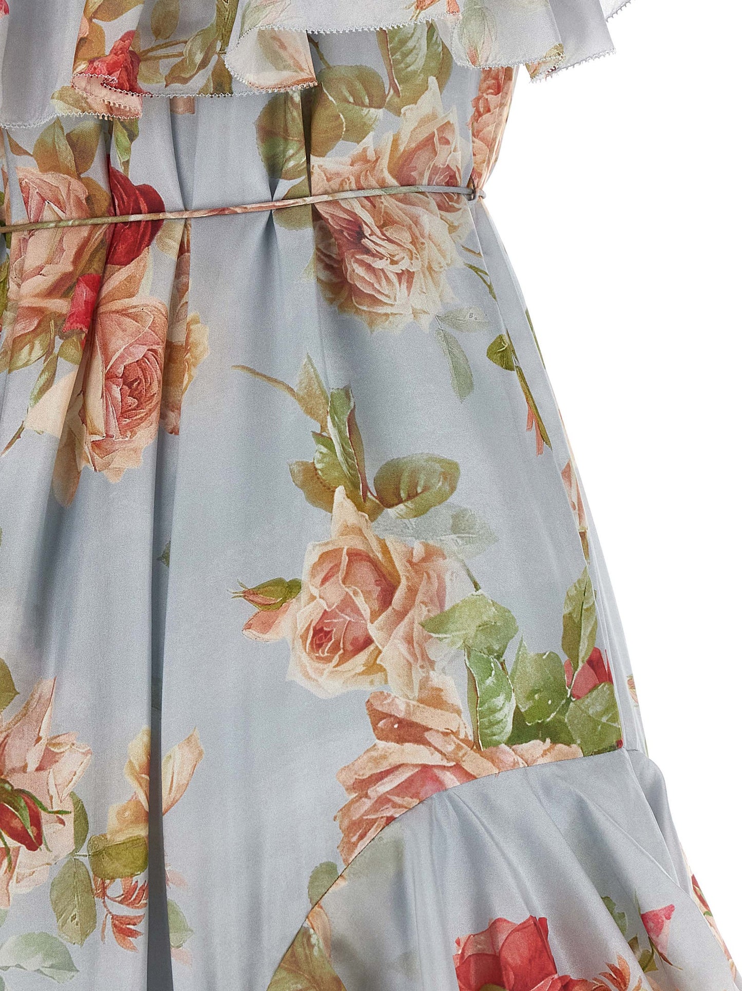 Vestido largo de seda multicolor Zimmermann
