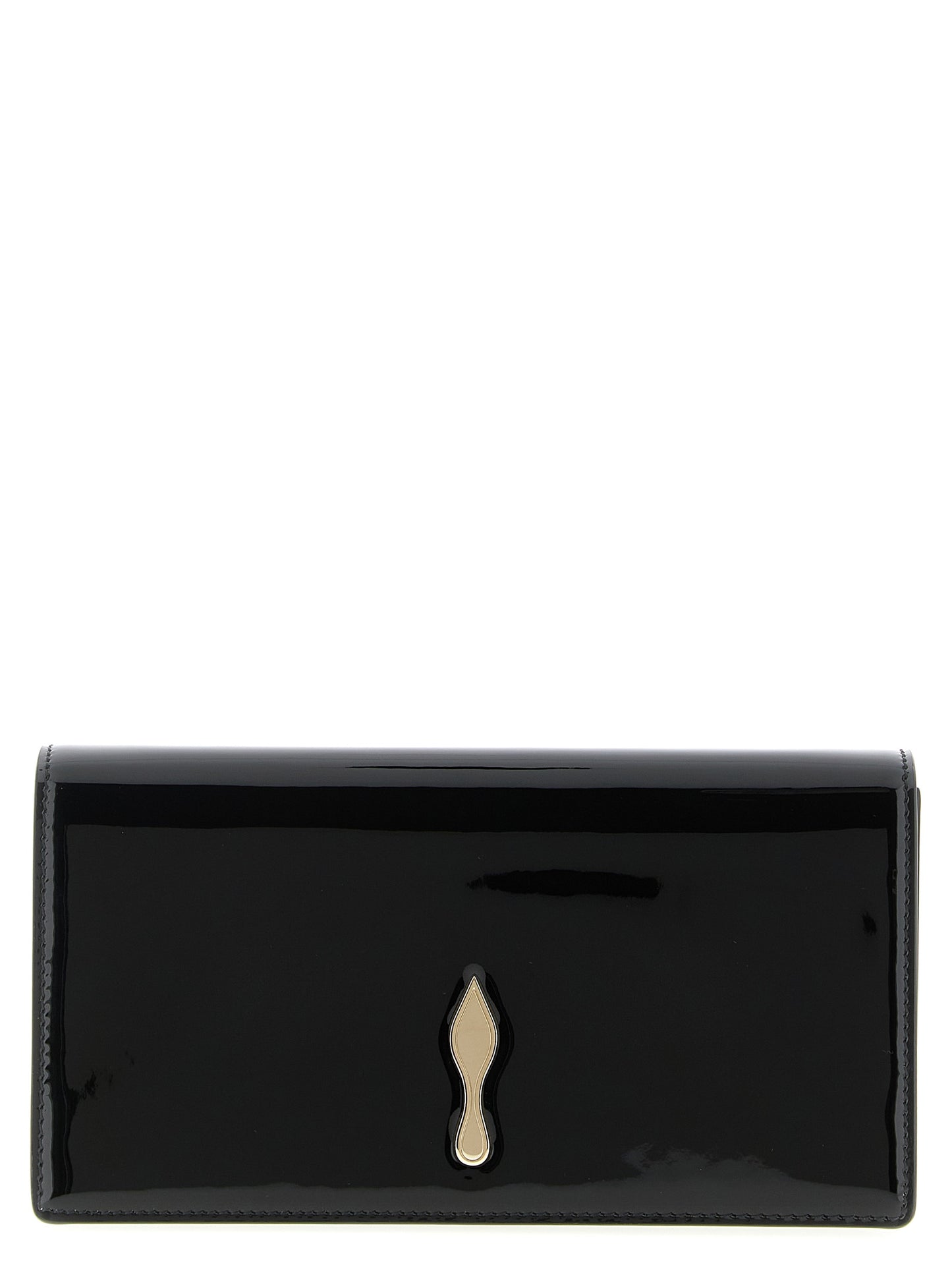 Bolso de mano Christian Louboutin de piel de becerro negra