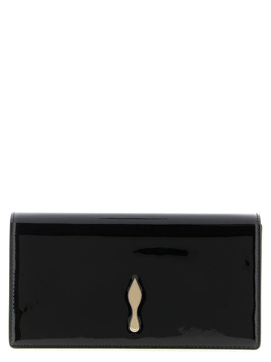 Bolso de mano Christian Louboutin de piel de becerro negra