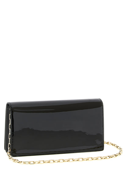 Bolso de mano Christian Louboutin de piel de becerro negra