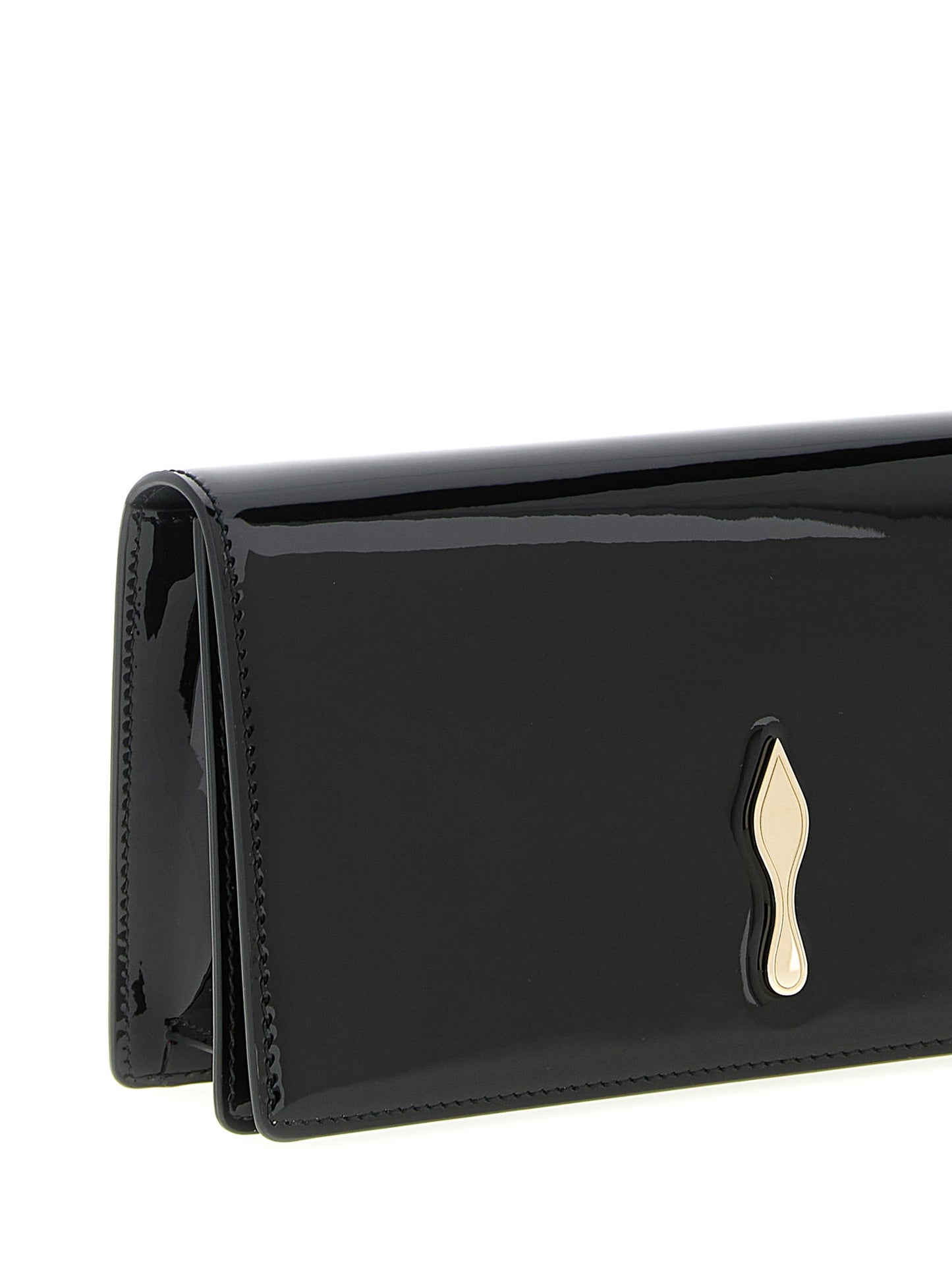 Bolso de mano Christian Louboutin de piel de becerro negra