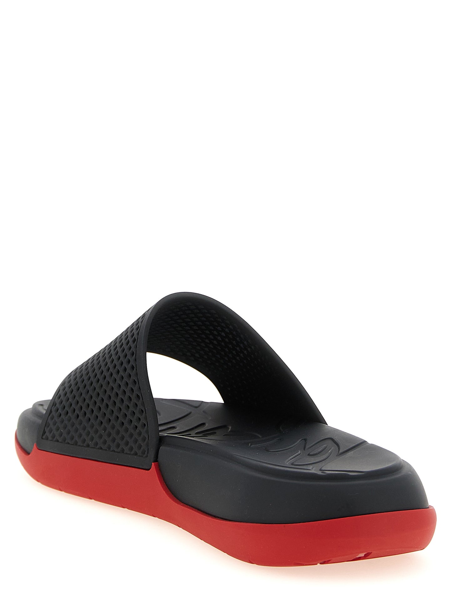 Christian Louboutin Sandalias Deslizantes De Polietileno Negro