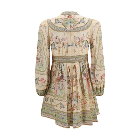 Vestido informal de lino multicolor Zimmermann