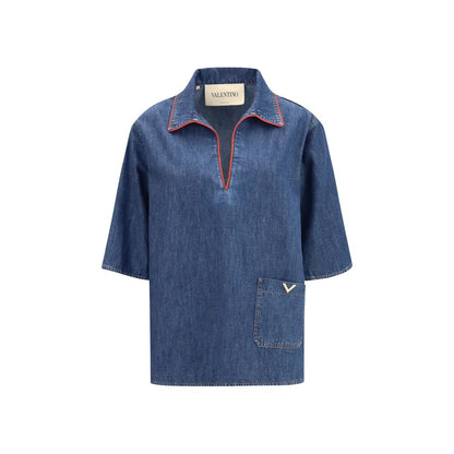 Chemise en jean bleue Valentino Garavani