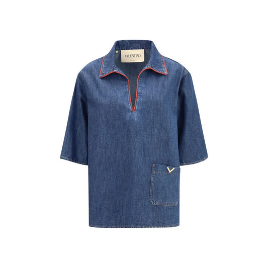 Camisa vaquera azul Valentino Garavani