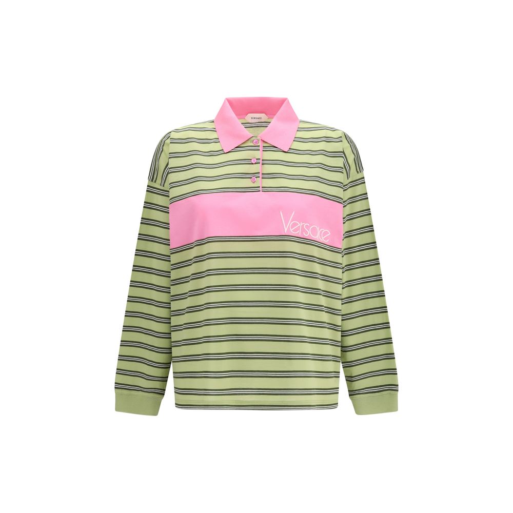 Polo de Algodón Multicolor Versace