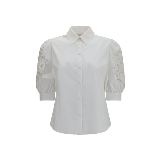 Blusa de algodón blanca Valentino Garavani