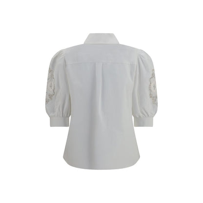Blusa de algodón blanca Valentino Garavani