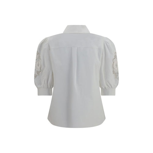 Blusa de algodón blanca Valentino Garavani