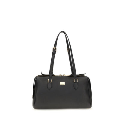 Bolso de Hombro de Piel de Becerro Negra Bos Taurus Dolce & Gabbana