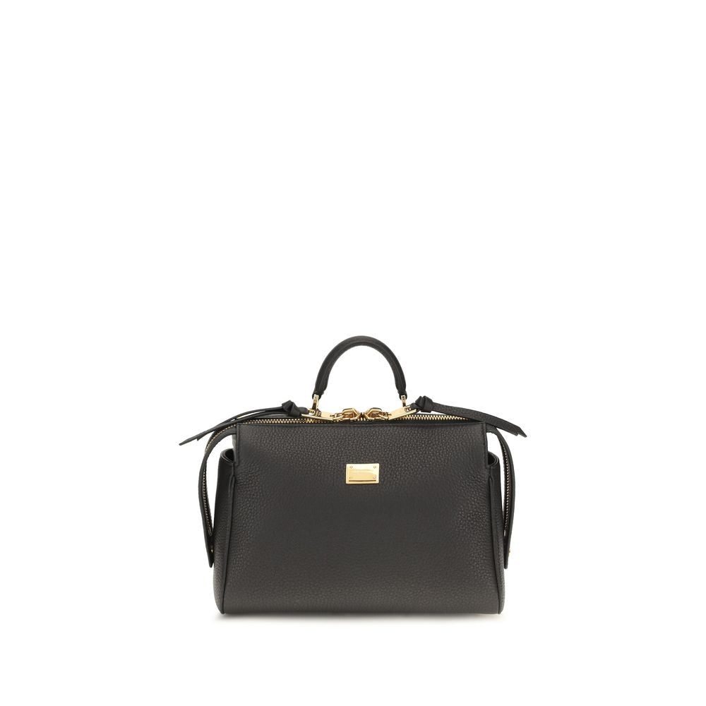 Bolso Dolce & Gabbana de piel de becerro negra Bos Taurus