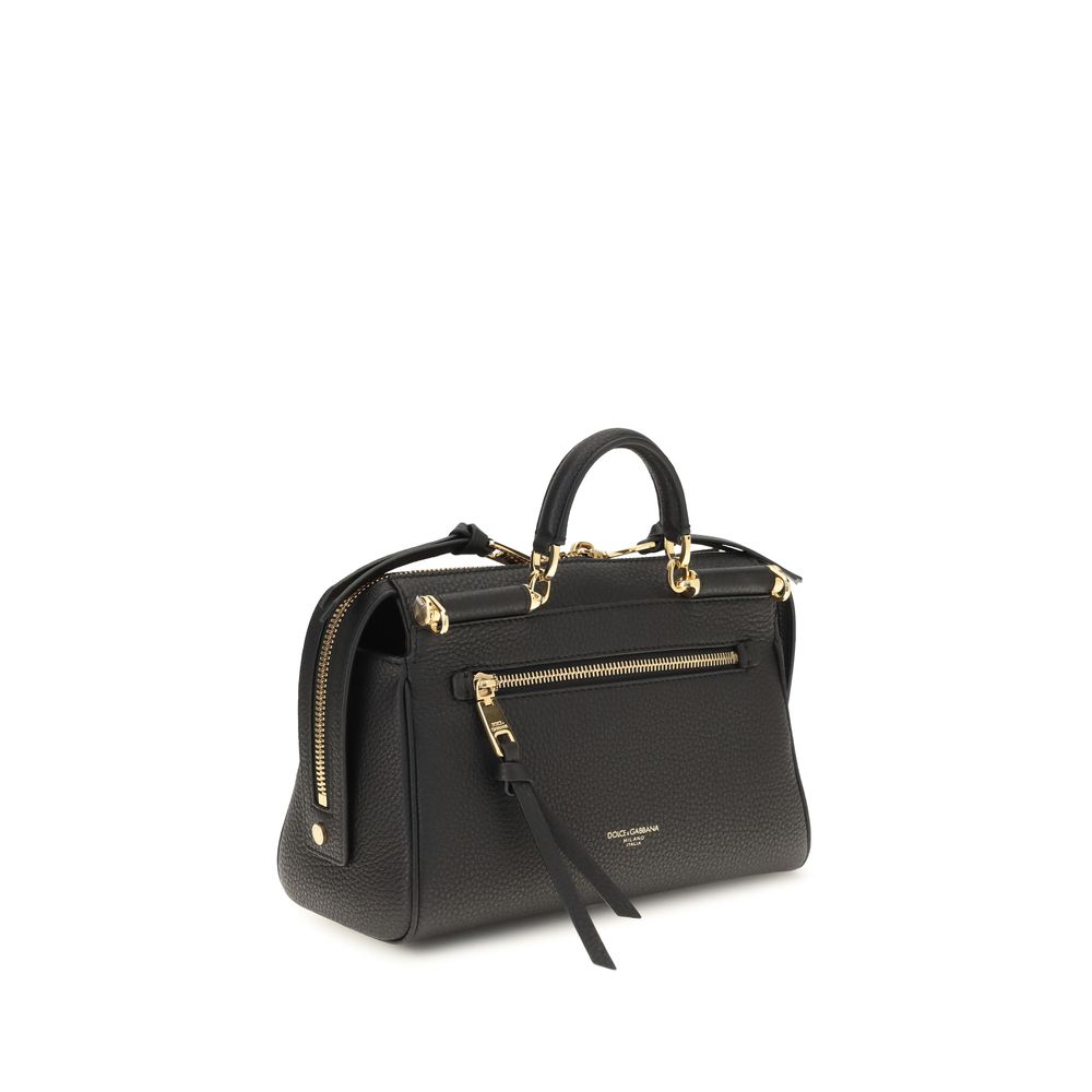 Bolso Dolce & Gabbana de piel de becerro negra Bos Taurus