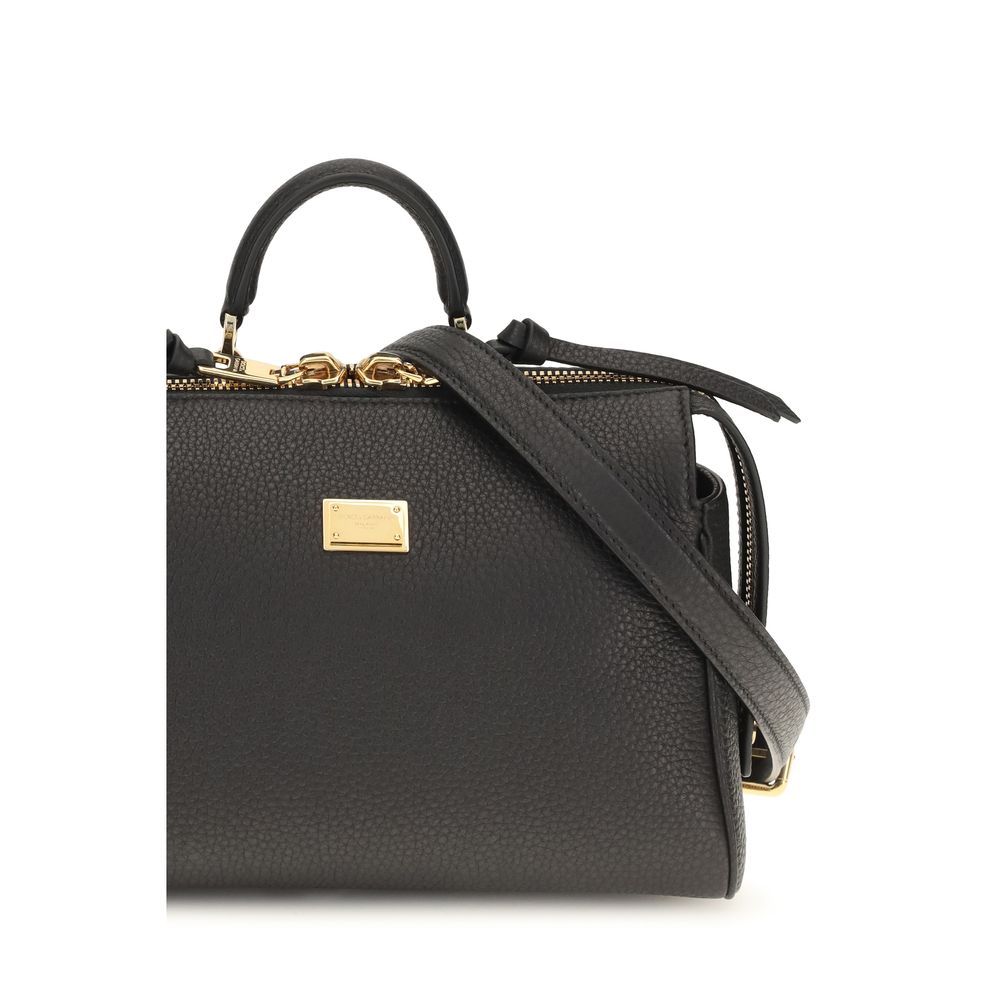 Bolso Dolce & Gabbana de piel de becerro negra Bos Taurus