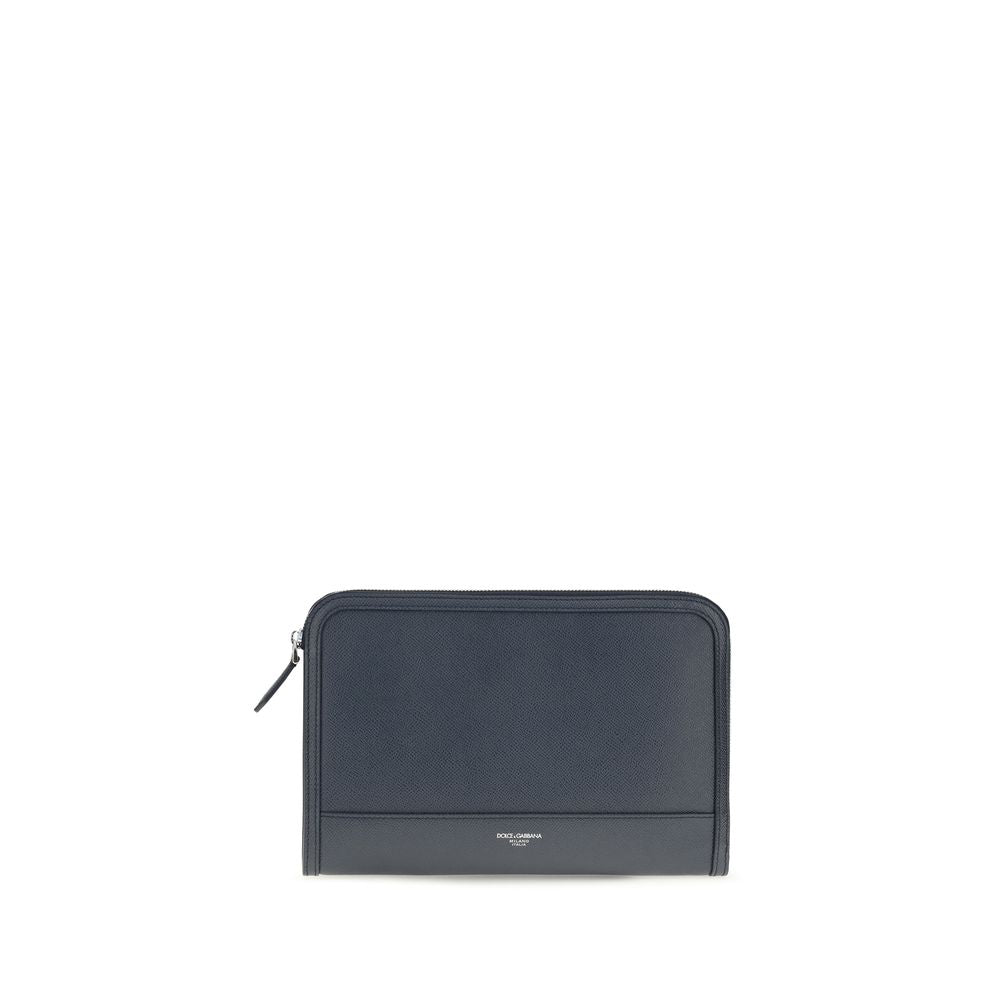 Bolso de mano Dolce & Gabbana de piel de becerro azul Bos Taurus