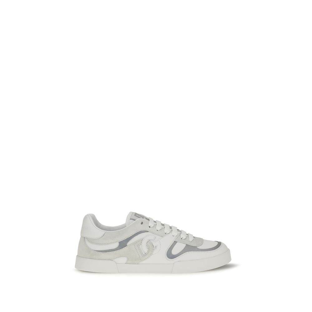 Dolce & Gabbana Low-Top White Bos Taurus Calfskin Sneakers
