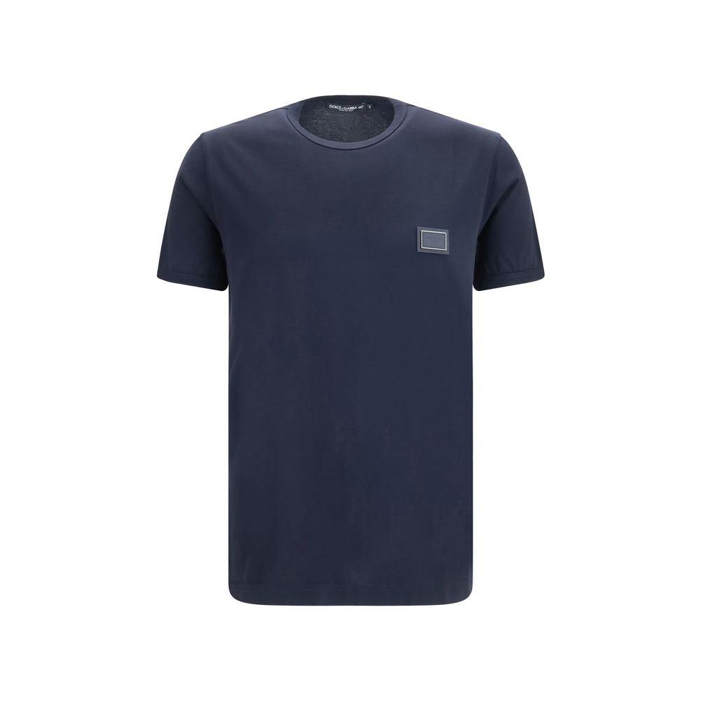 Camiseta de algodón negra Dolce & Gabbana
