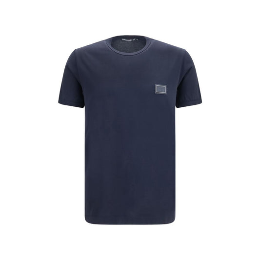 Camiseta de algodón negra Dolce & Gabbana