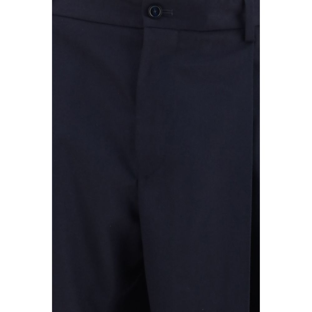 Pantalones de vestir Dolce & Gabbana Oves Aries de lana azul