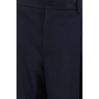 Pantalones de vestir Dolce & Gabbana Oves Aries de lana azul