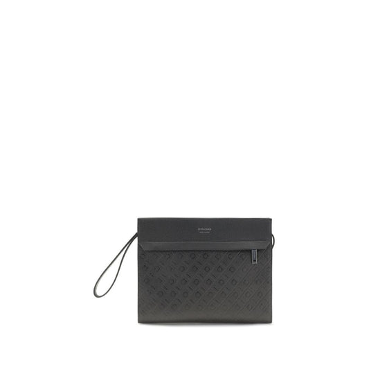Bolso de piel de becerro negro Bos Taurus de Ferragamo