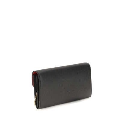 Portefeuille Ferragamo en cuir de veau noir Bos Taurus