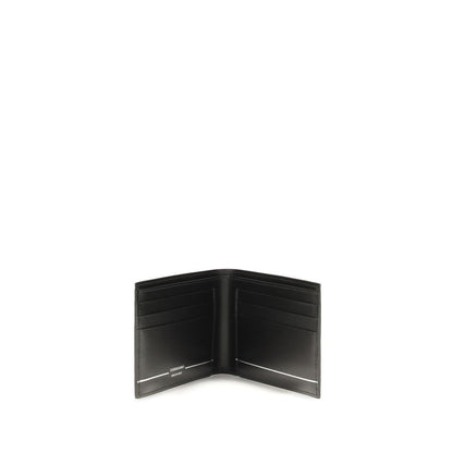 Cartera Ferragamo de piel de becerro negra Bos Taurus