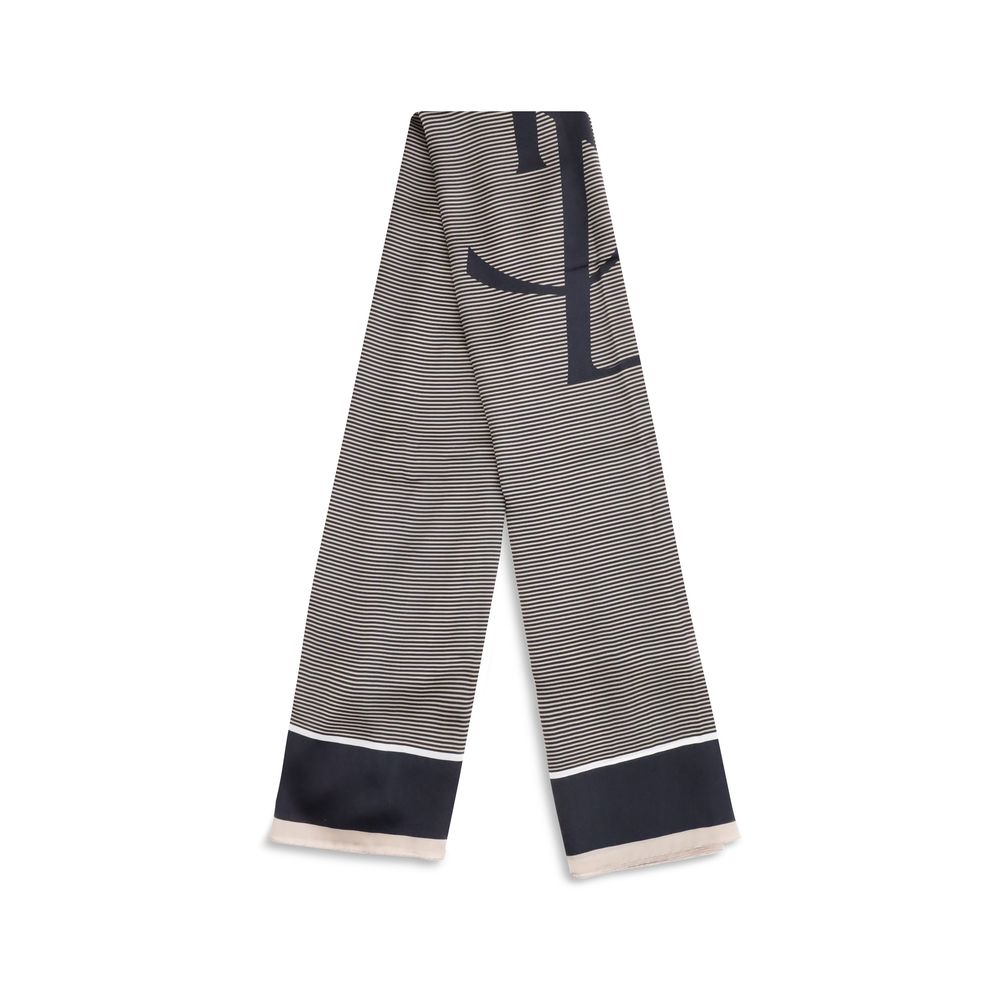 Fular de seda azul Saint Laurent