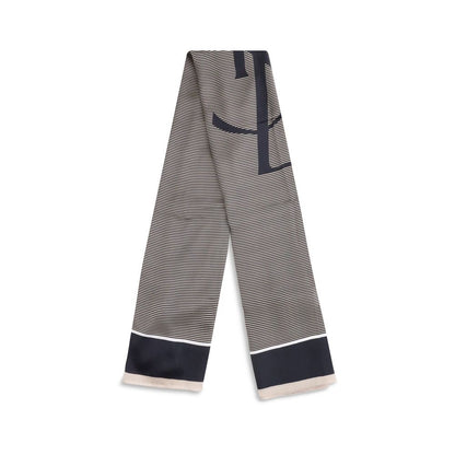 Fular de seda azul Saint Laurent