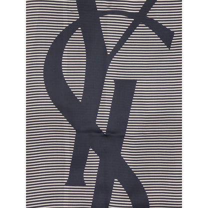 Fular de seda azul Saint Laurent