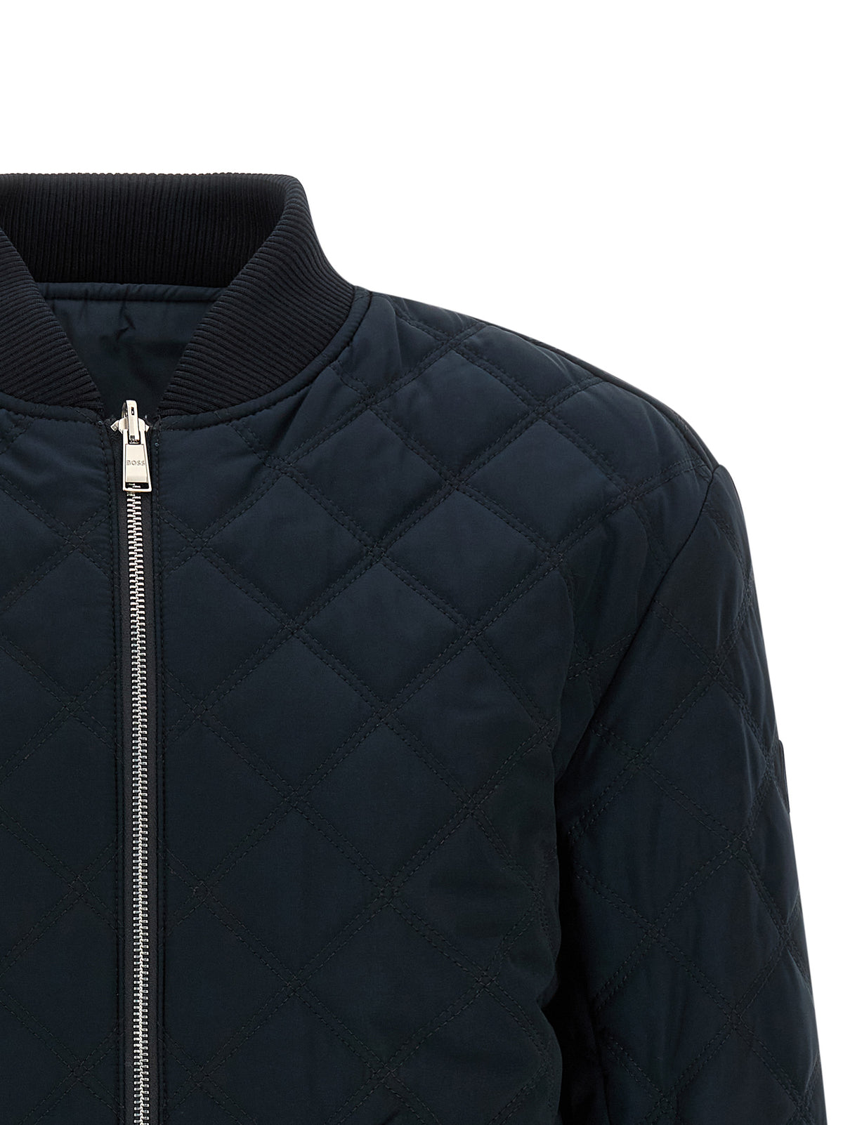 Bomber bleu en polyester Hugo Boss
