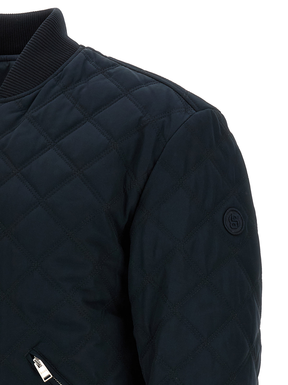 Bomber bleu en polyester Hugo Boss