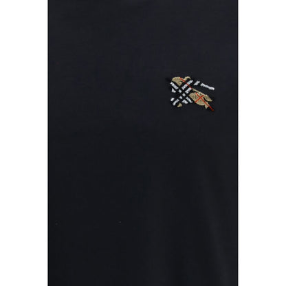 Camiseta de algodón negra de Burberry