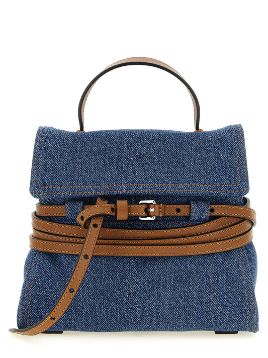 Bolso de mano Moschino de algodón azul
