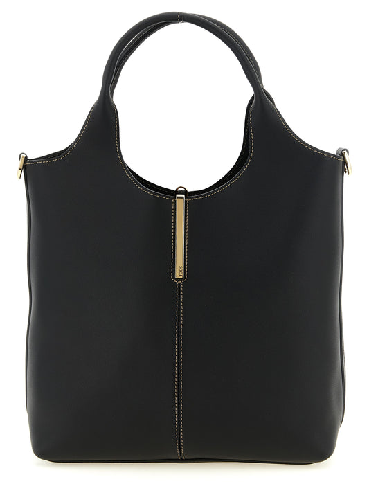 Bolso tote Tod's de piel de becerro negra