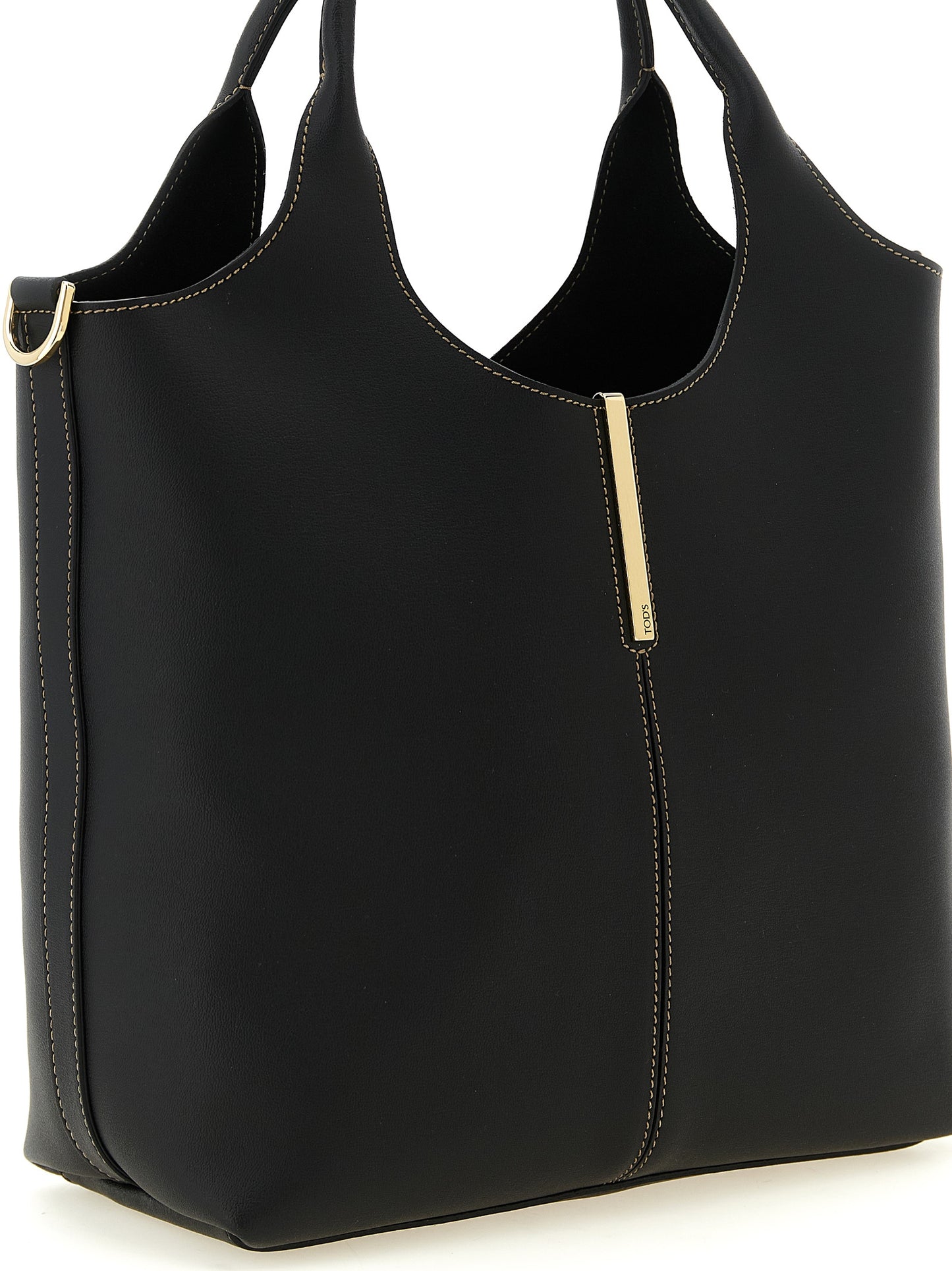 Bolso tote Tod's de piel de becerro negra