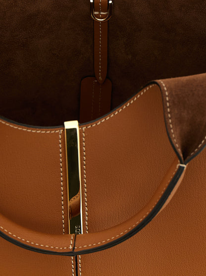 Bolso tote Tod's de piel de becerro marrón