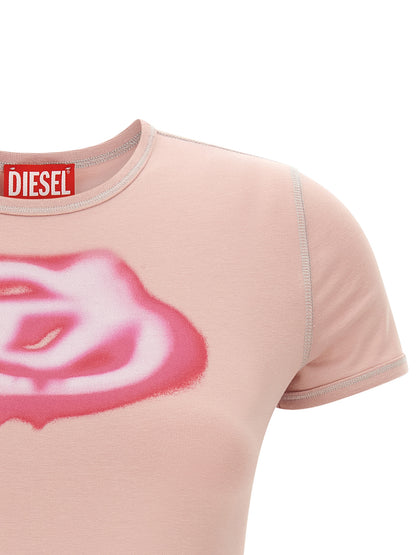 T-shirt Diesel en coton multicolore