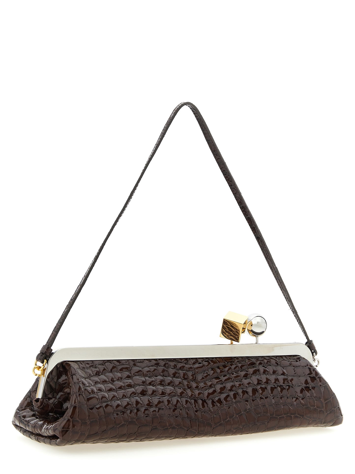 Jacquemus Pochette Salon Handbag Brown Goatskin