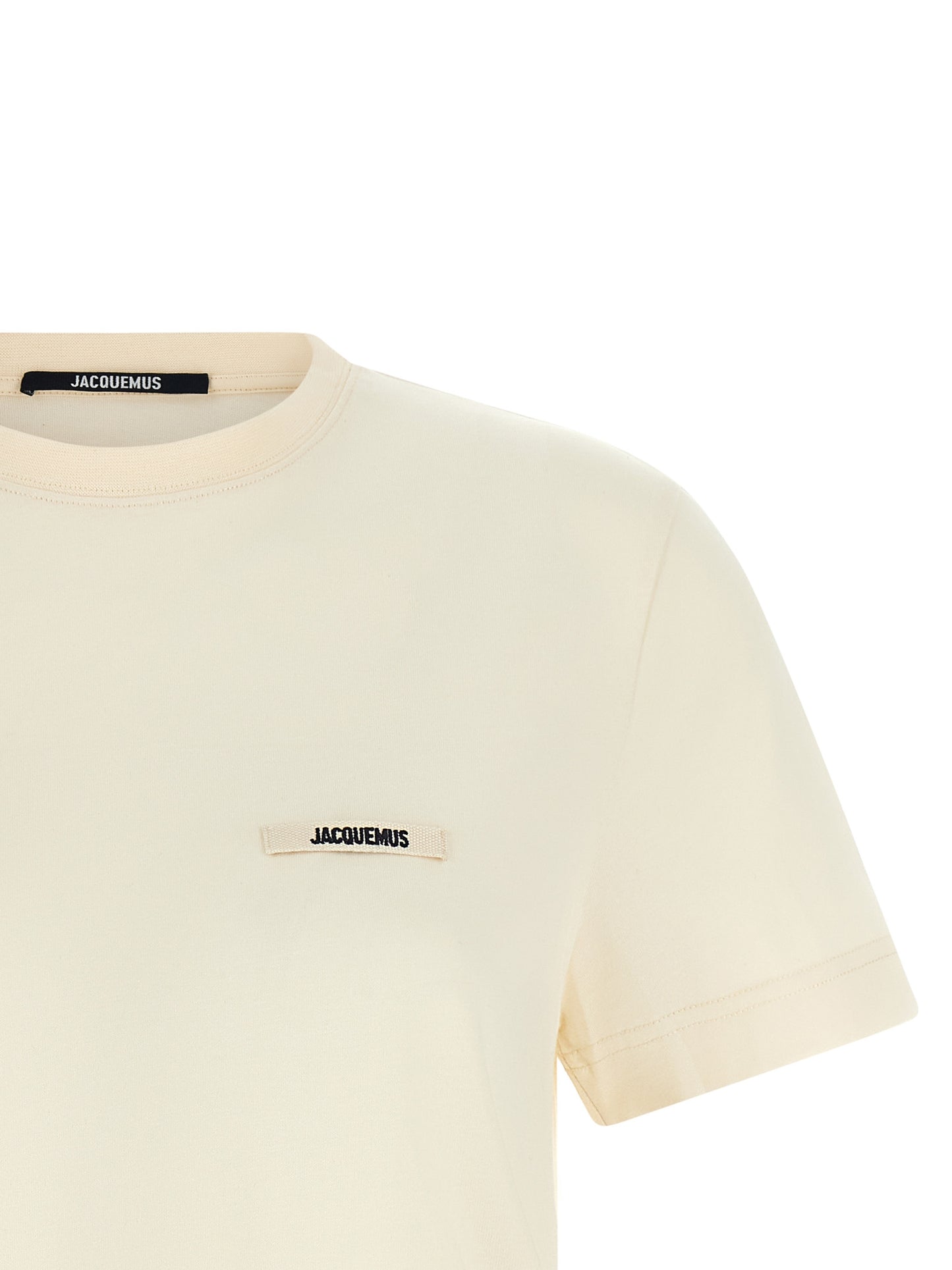 Camiseta de algodón beige Jacquemus