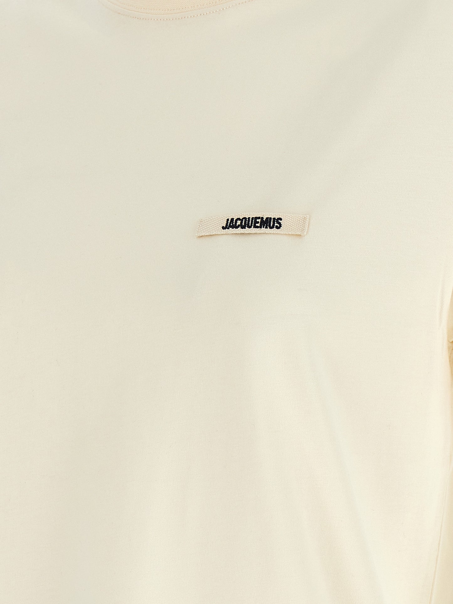 Camiseta de algodón beige Jacquemus
