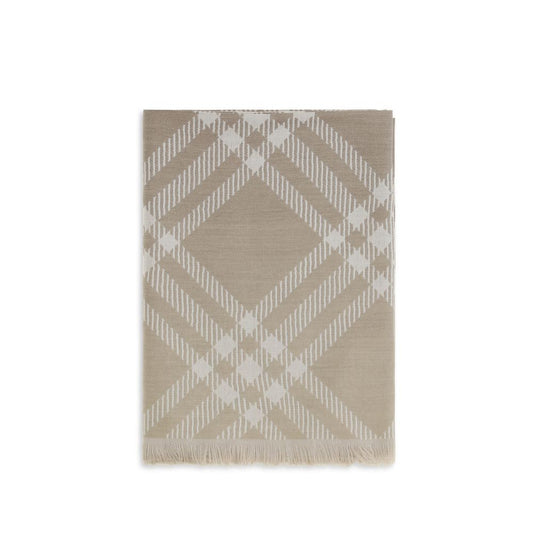 Bufanda Burberry de lana beige Oves Aries
