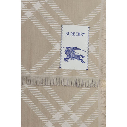 Bufanda Burberry de lana beige Oves Aries