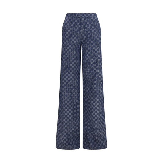 Pantalones casuales Gucci de algodón azul