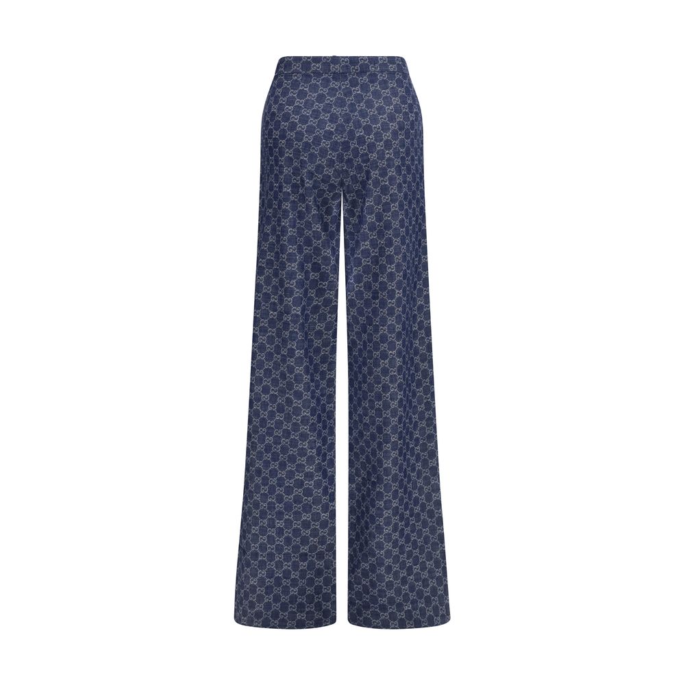 Pantalones casuales Gucci de algodón azul