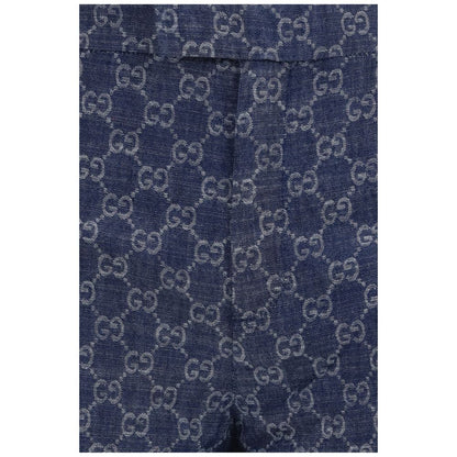 Pantalones casuales Gucci de algodón azul