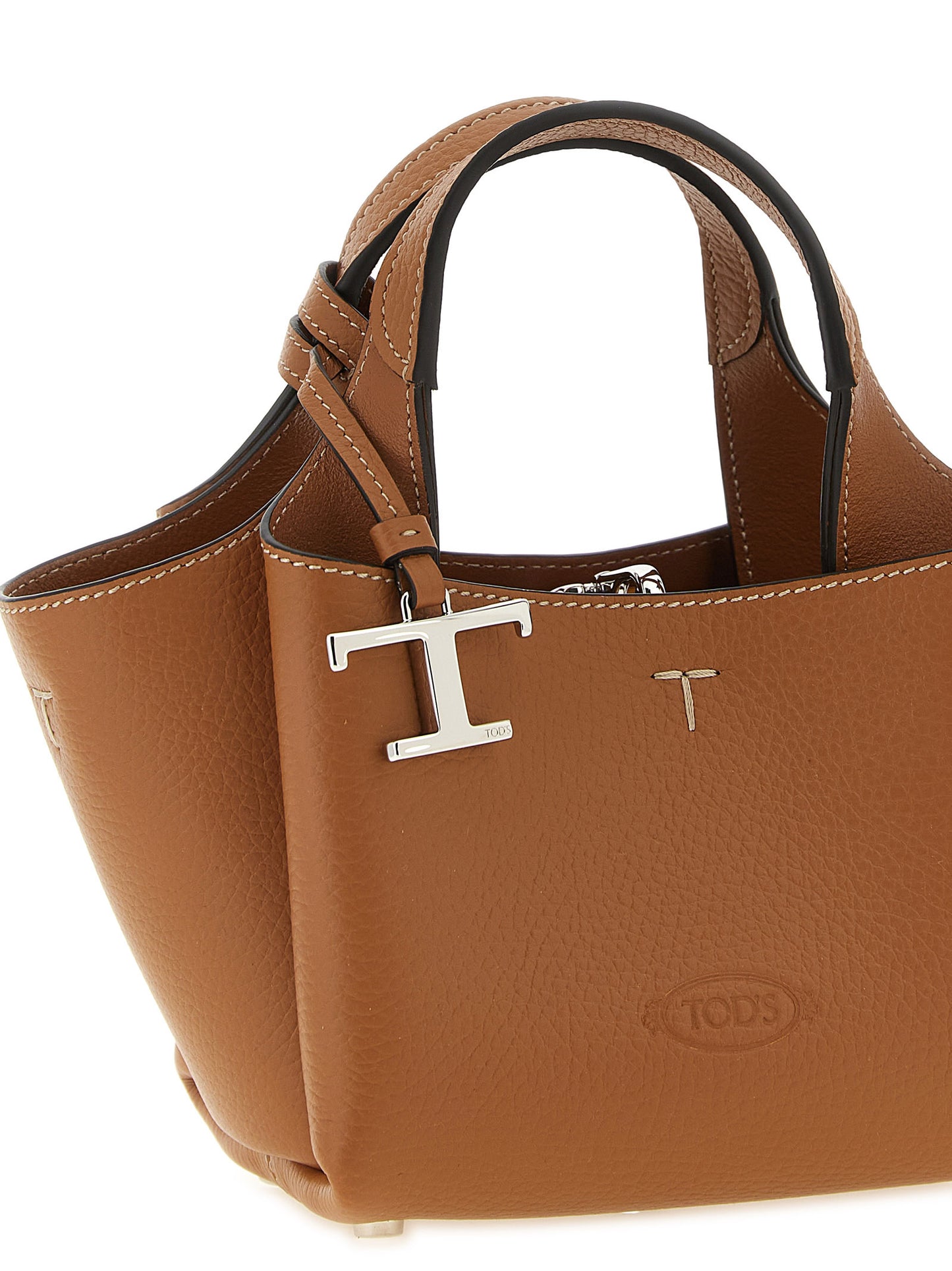 Bolso de mano Tod's de piel de becerro marrón