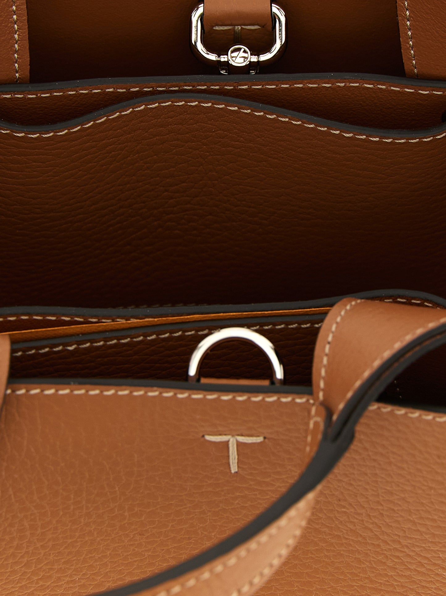 Bolso de mano Tod's de piel de becerro marrón