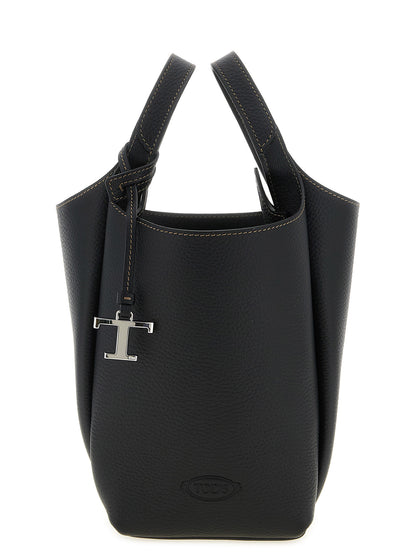 Bolso de mano Tod's de piel de becerro negra
